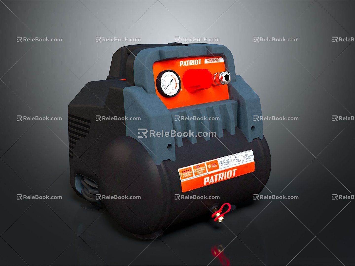 Modern air compressor air compressor compressor motor 3d model