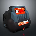 Modern air compressor air compressor motor 3d model