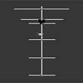 Commercial TV Antenna Equipment With Multi Element Metal Structure For Signal Reception
