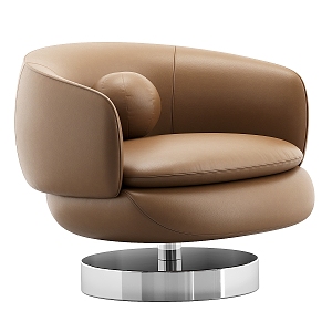 Minotti Leather Single Sofa Single Sofa Single Sofa Casual Chair Single Chair 3d model