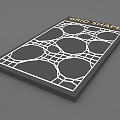 Modern Decorative Line Grid Line 3d model