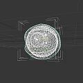 Realistic 3D Eye Model With White Sclera Black Pupil And Red Eyelid On Dark Background