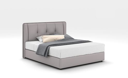 Modern Single Bed 3d model