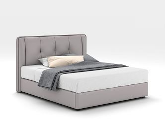 Modern Single Bed 3d model