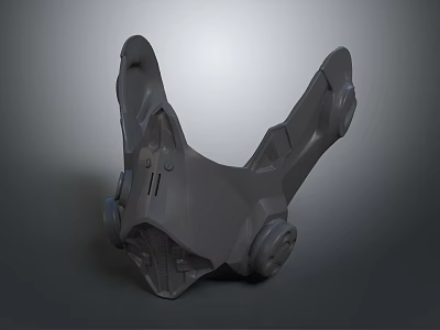 Gray 3D Model Featuring Complex Geometric Structure And Industrial Mechanical Details 3d model