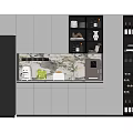 Modern Wine Cabinet Design In Contemporary Kitchen With Glass Doors Wine Racks And White Cabinets