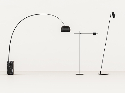 Minimal floor lamp model