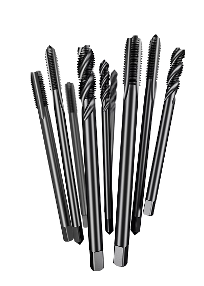 Hardware Tools Lengthened Positive Taper Drill Straight Groove Taps Spiral Taps CNC Lathe Milling Cutter CNC Cutting Tools 3d model