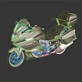 Elegant Red Touring Motorcycle With Windshield Black Leather Seats Glossy Body And Chrome Accents