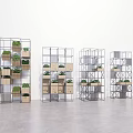 Modern Plant Frame Partition Wall Grid Frame 3d model