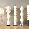 Modern floor lamp floor lamp cream wind floor lamp gourd string floor lamp grass skirt floor lamp bedroom floor lamp bedside floor lamp atmosphere lamp 3d model