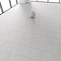 light gray floor tile soft light brick I-word gray floor tile matte brick 3d model