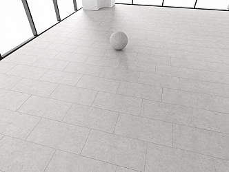 light gray floor tile soft light brick I-word gray floor tile matte brick 3d model