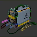 Professional Yellow And Black Welding Machine With Digital Display And Cables Clamps