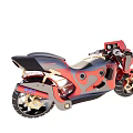 Red And Black Futuristic Sport Motorcycle With Sleek Aerodynamic Body Design