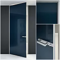Modern Interior Hinged Door Designs With White Black Colors And Sleek Handle Options