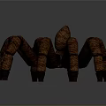 Realistic Brown Spider 3D Model With Textured Body And Long Legs