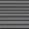 Diverse Decorative Crown Molding Options With Intricate Patterns For Home Interior Design 3d model
