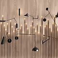 Iron lamp art lamp 3d model
