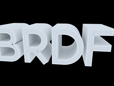 Modern Creative Advertising Fonts 3d model Modern Creative Advertising Fonts 3d model