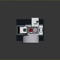 Industrial Rotary Processing Machine With Circular Drum And Stable Base Structure