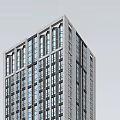 Modern High Rise Office Building With Glass Windows And Contemporary Design
