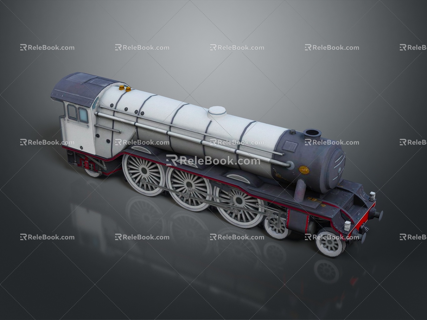 vintage train steam train train carriage locomotive head steam car carriage train modern vehicle 3d model