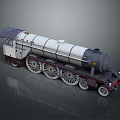 vintage train steam train train carriage locomotive head steam car carriage train modern vehicle 3d model