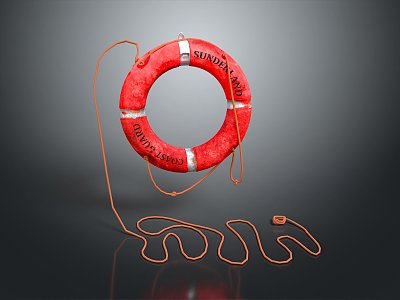 lifebuoy swimming pool swimming pool swimming supplies sporting goods realistic 3d model