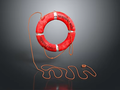lifebuoy swimming pool swimming pool swimming supplies sporting goods realistic 3d model