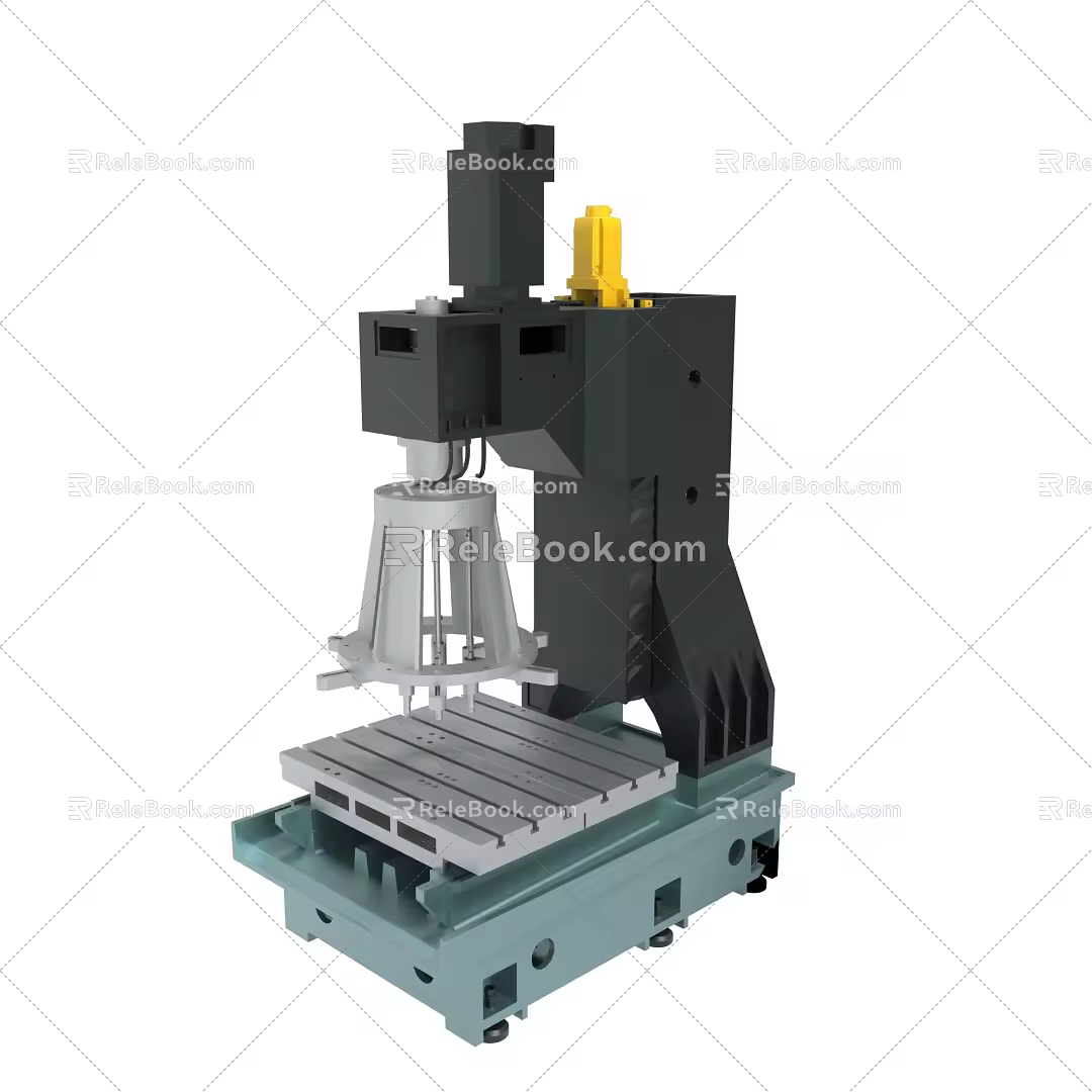 Double servo drilling and tapping integrated machine multi-head drilling machine CNC drilling six-axis drilling and tapping integrated machine CNC multi-axis automatic servo drilling and tapping integrated machine 3d model