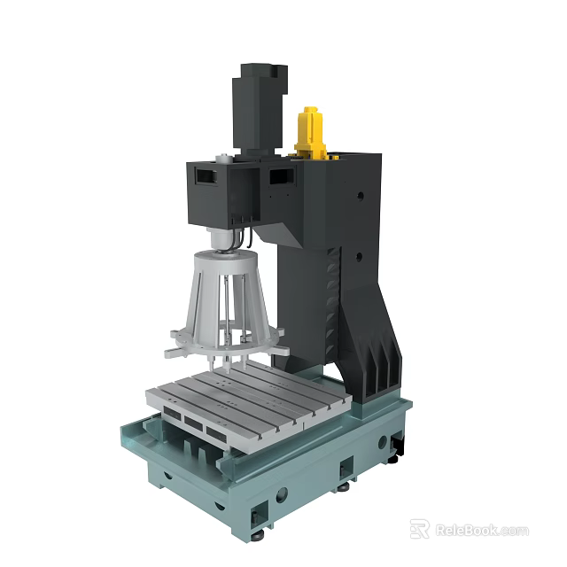 Industrial Machine Structure And Components 3d model 
