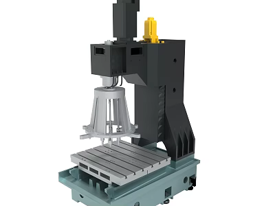 Industrial Machine Structure And Components 3d model