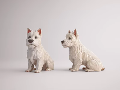 Poultry Animal Modern Animal Modern Dog West Highland Pet 3d model