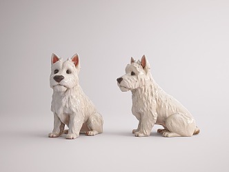 Poultry Animal Modern Animal Modern Dog West Highland Pet 3d model