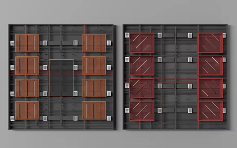 Industrial style pipe ceiling 3d model