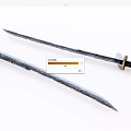 Two Classic Swords With Steel Blades Wooden Hilts Sharp Edges And Traditional Design
