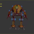 Mech Warrior Mech Soldier Machine Battlearm Mechanical Battlearm Machine Fighter Robot 3d model