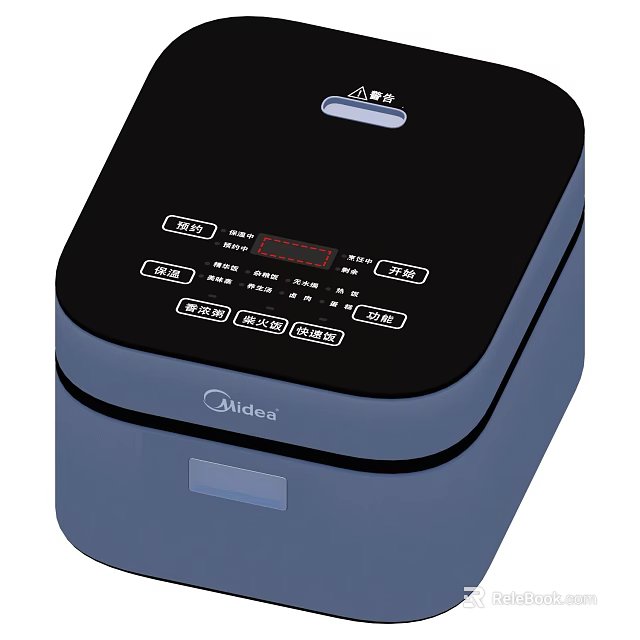Midea Electric Rice Cooker Kitchen Appliance With Digital Control Panel 3d model