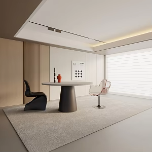 Modern dining table 3d model