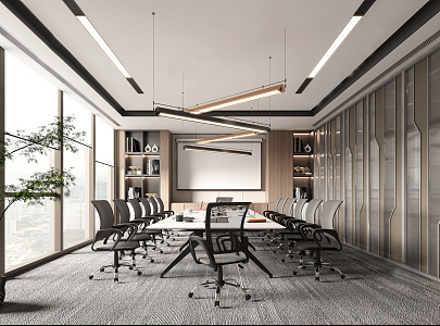 Modern Meeting Room Office 3d model