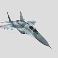 Military Fighter Jet With Camouflage Paint Twin Engine Cockpit Missiles And Russian Red Star Insignia