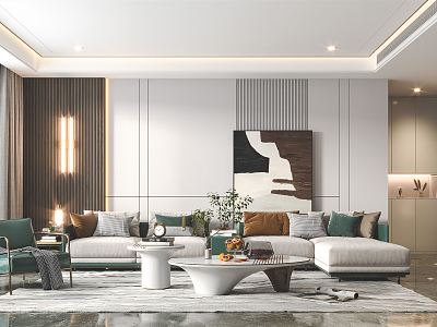 modern living room model