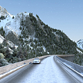 Modern Snow Mountain 3d model