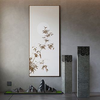 New Chinese Decorative Painting 3d model