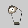 Modern Desk Lamp With Sleek Metal Frame And Dome Shade For Soft Illumination