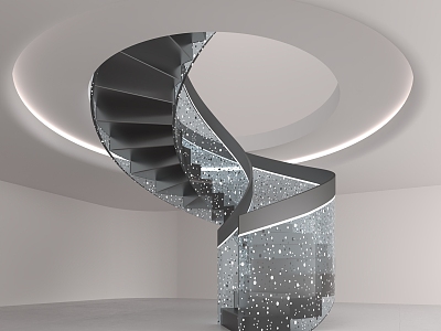 revolving staircase 3d model