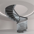 revolving staircase 3d model