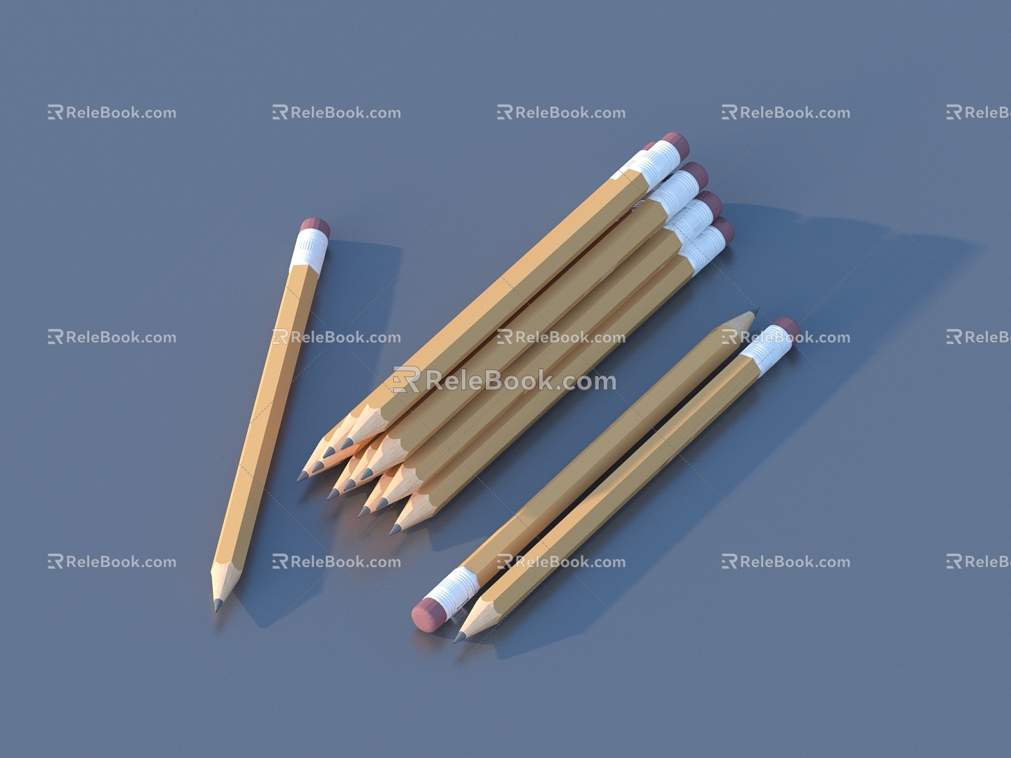 Pen Pencil Stationery 3d model