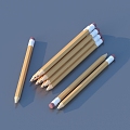 Pen Pencil Stationery 3d model